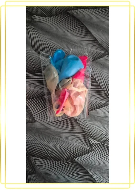 Lot ballons rose et bleu